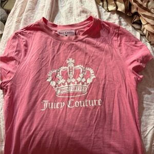 Juicy Couture Pink Crown Tee